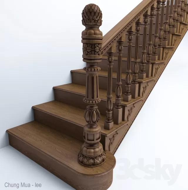 3DSKYFREE – STAIR 3DS MAX MODELS
