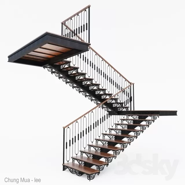 3DSKYFREE – STAIR 3DS MAX MODELS