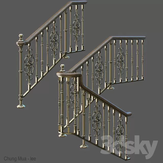 3DSKYFREE – STAIR 3DS MAX MODELS