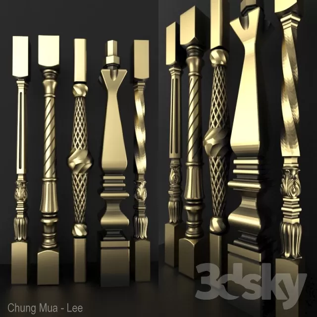 3DSKYFREE – STAIR 3DS MAX MODELS