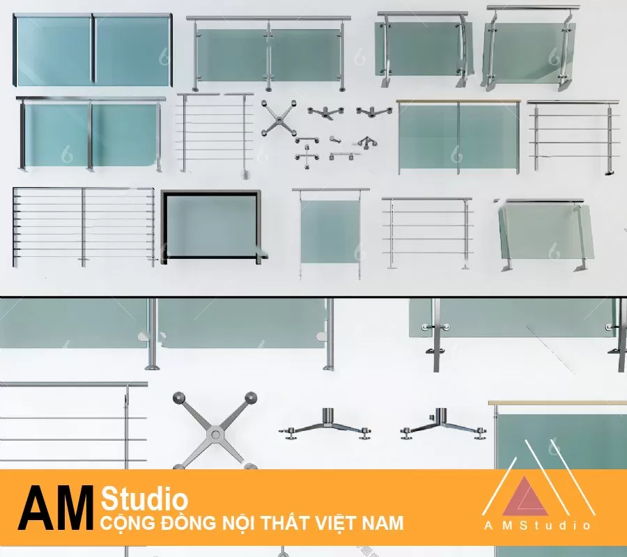 3DSKYFREE – STAIR 3DS MAX MODELS