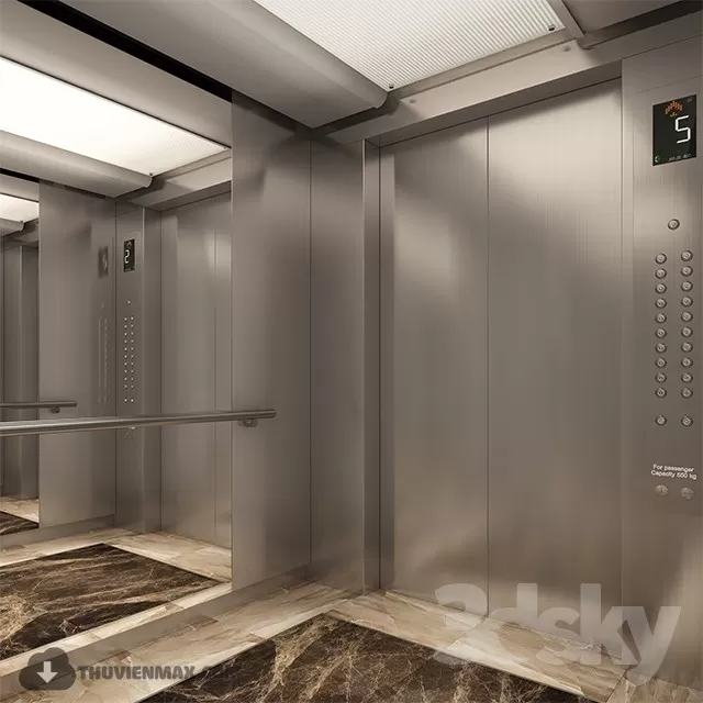 3DSKYFREE – STAIR - ELEVATOR 3DS MAX MODELS