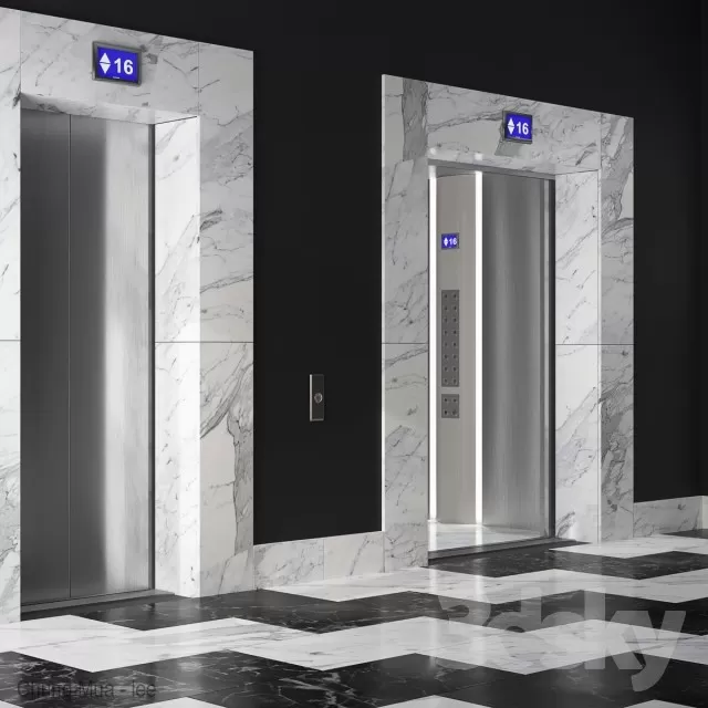 3DSKYFREE – STAIR - ELEVATOR 3DS MAX MODELS