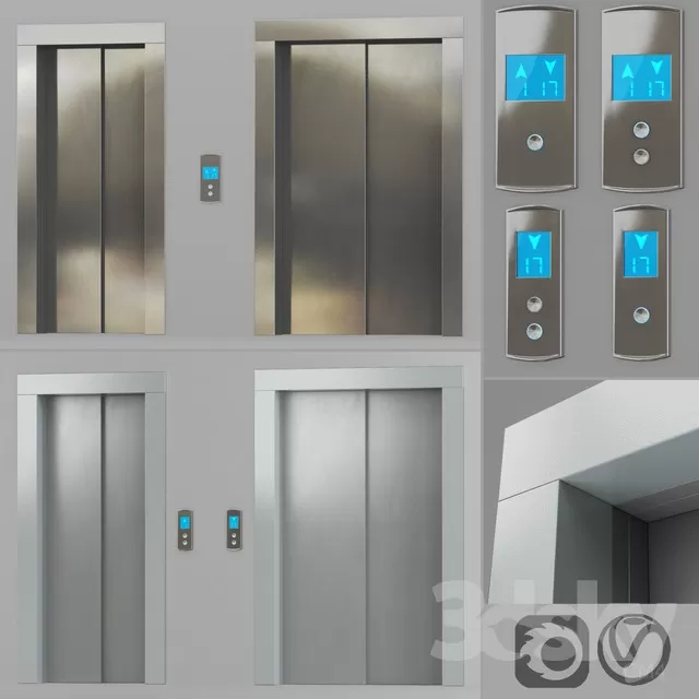 3DSKYFREE – STAIR - ELEVATOR 3DS MAX MODELS