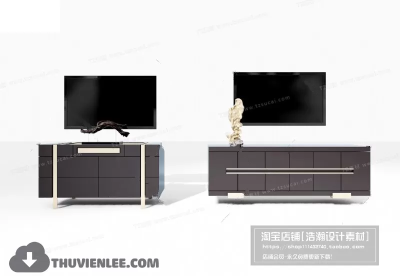 3DSKYFREE – TV SHELF 3DS MAX MODELS
