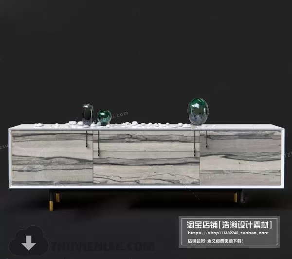 3DSKYFREE – TV SHELF 3DS MAX MODELS