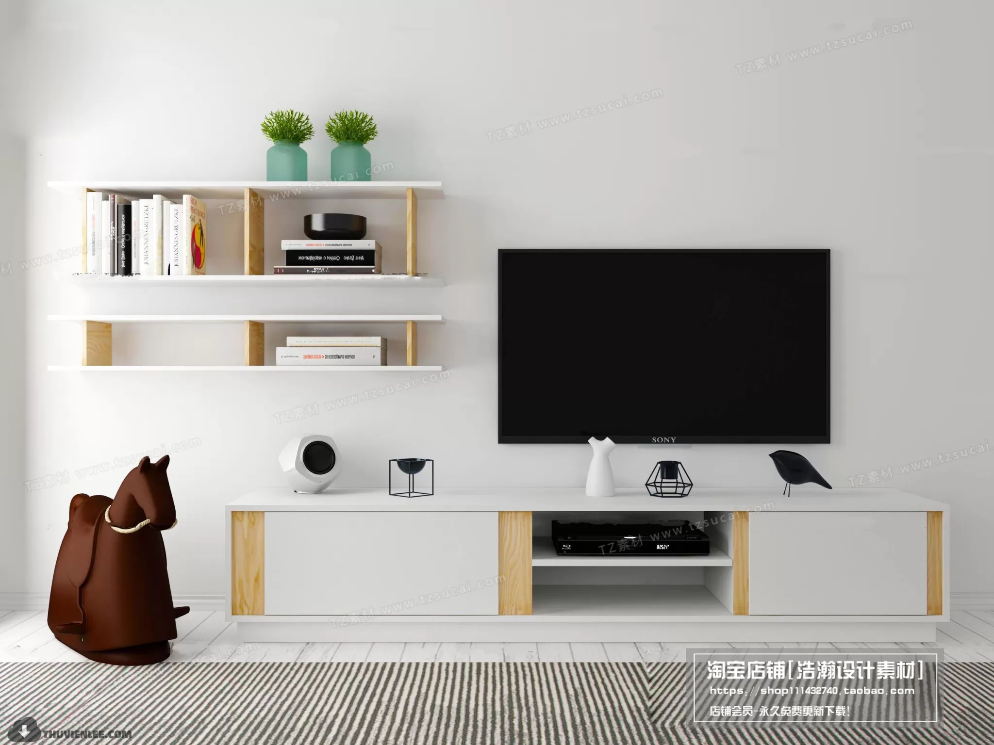 TV SHELF 3D MODELS