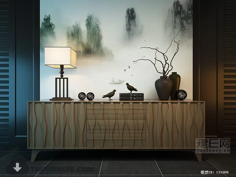 3DSKYFREE – TV SHELF 3DS MAX MODELS