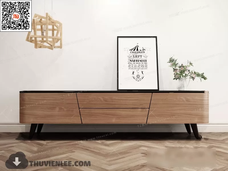 3DSKYFREE – TV SHELF 3DS MAX MODELS