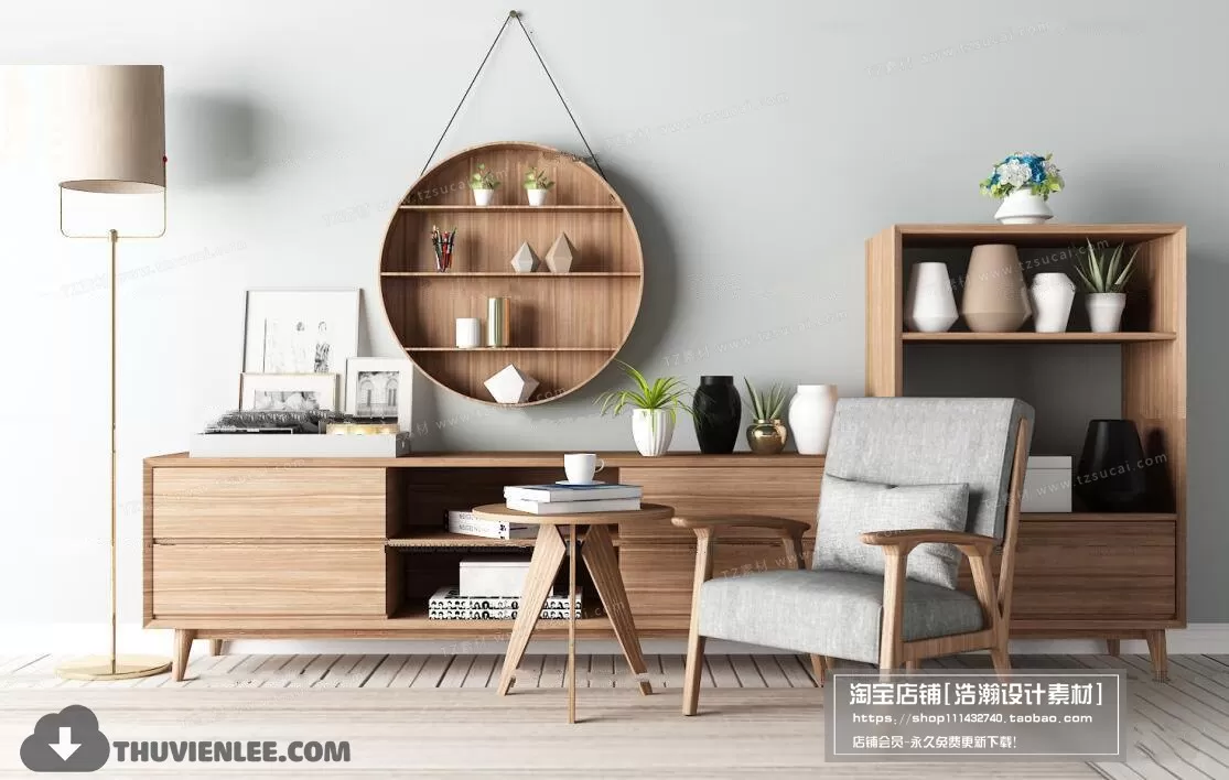 3DSKYFREE – TV SHELF 3DS MAX MODELS