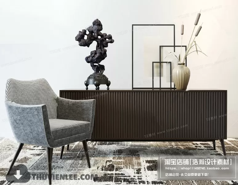 3DSKYFREE – TV SHELF 3DS MAX MODELS