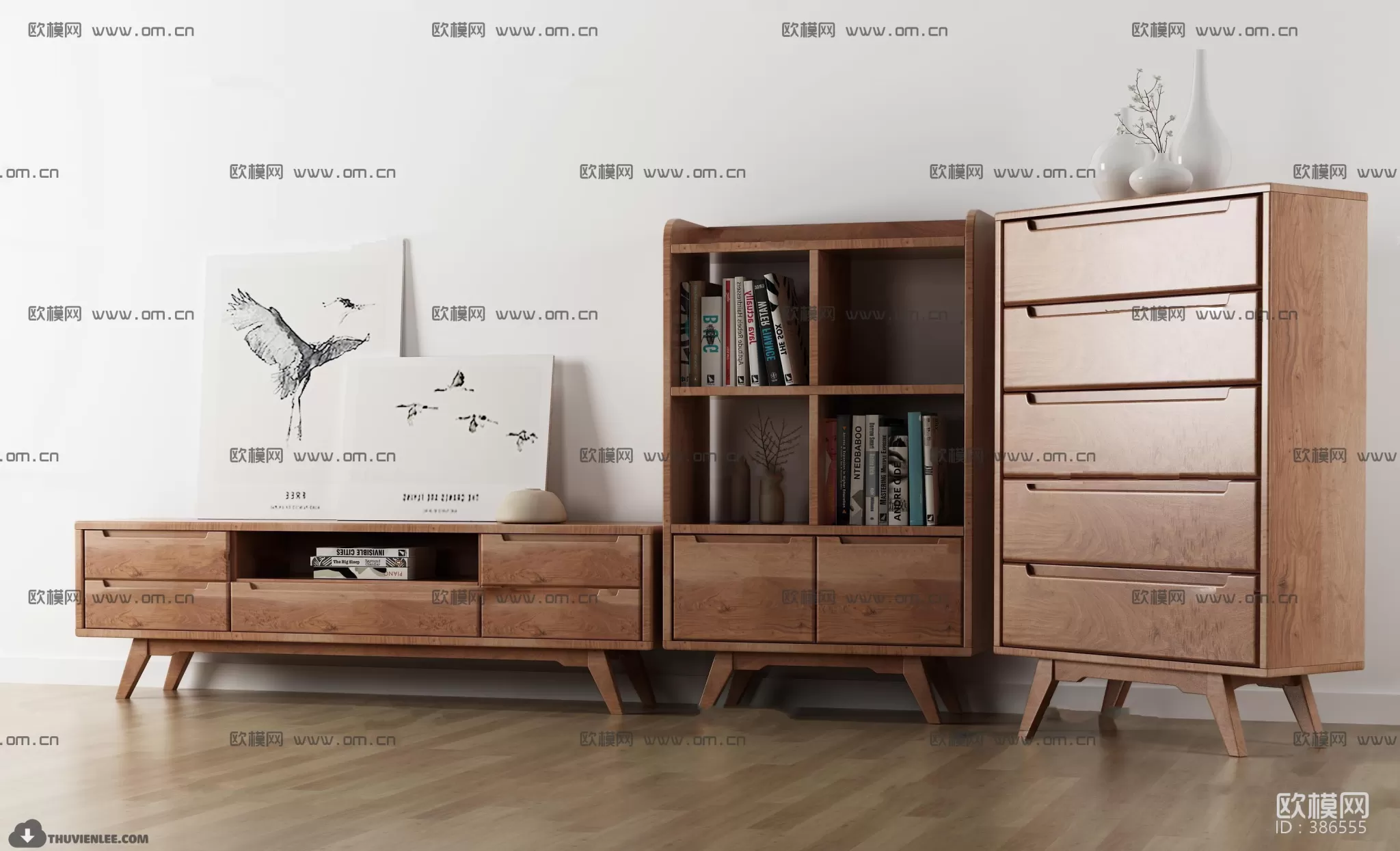 3DSKYFREE – TV SHELF 3DS MAX MODELS