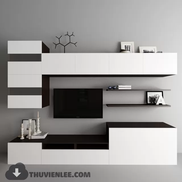 3DSKYFREE – TV SHELF 3DS MAX MODELS