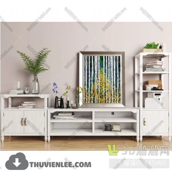 FURNITURE – TV SHELF 3D MODELS – 021