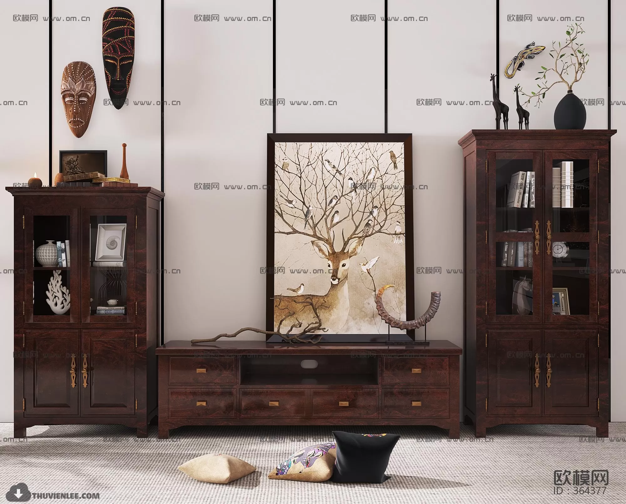 3DSKYFREE – TV SHELF 3DS MAX MODELS