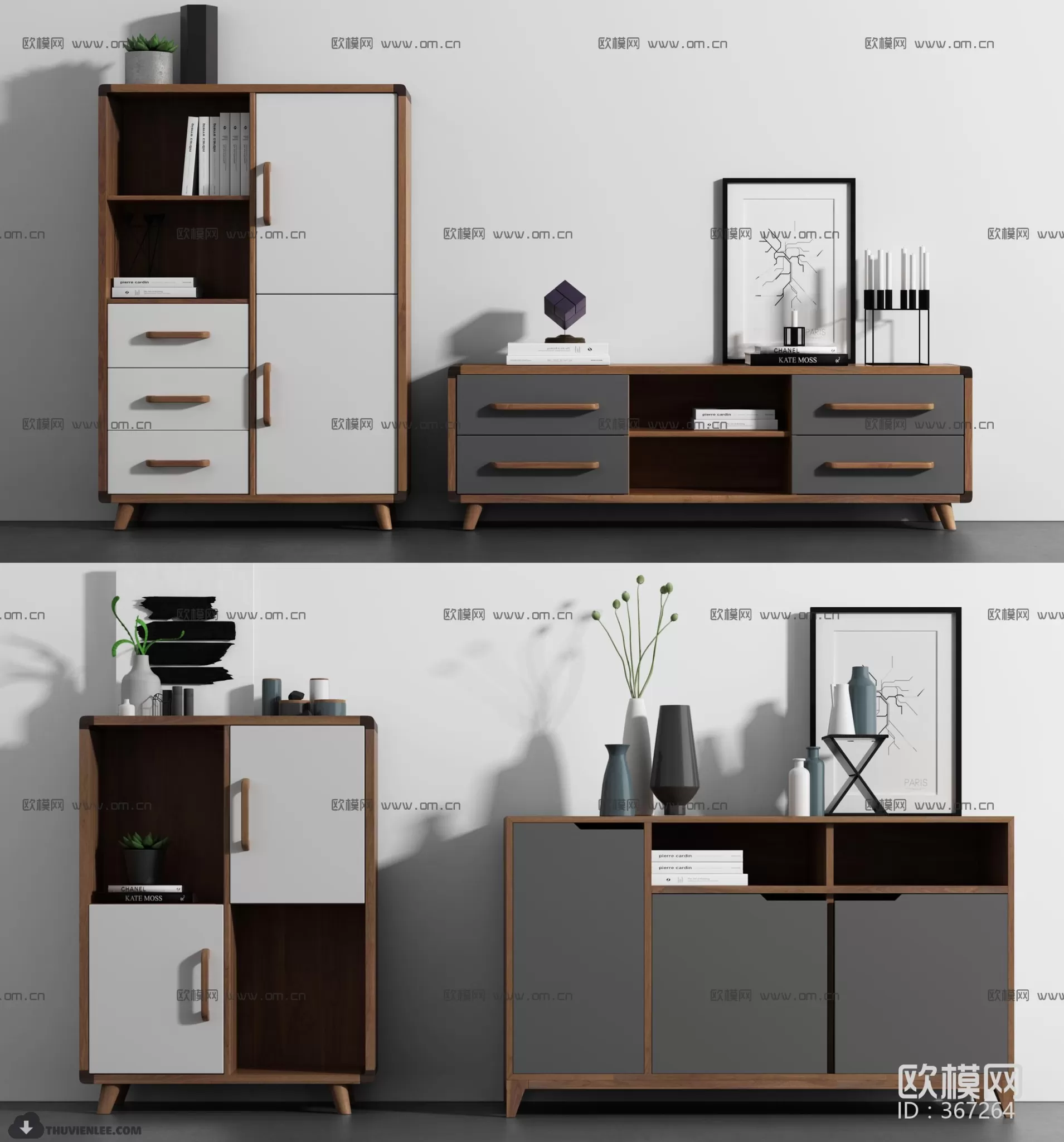 3DSKYFREE – TV SHELF 3DS MAX MODELS