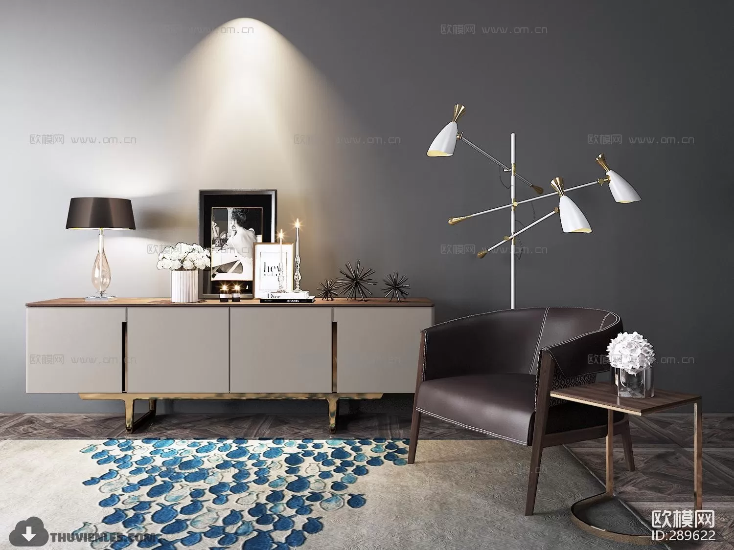 3DSKYFREE – TV SHELF 3DS MAX MODELS