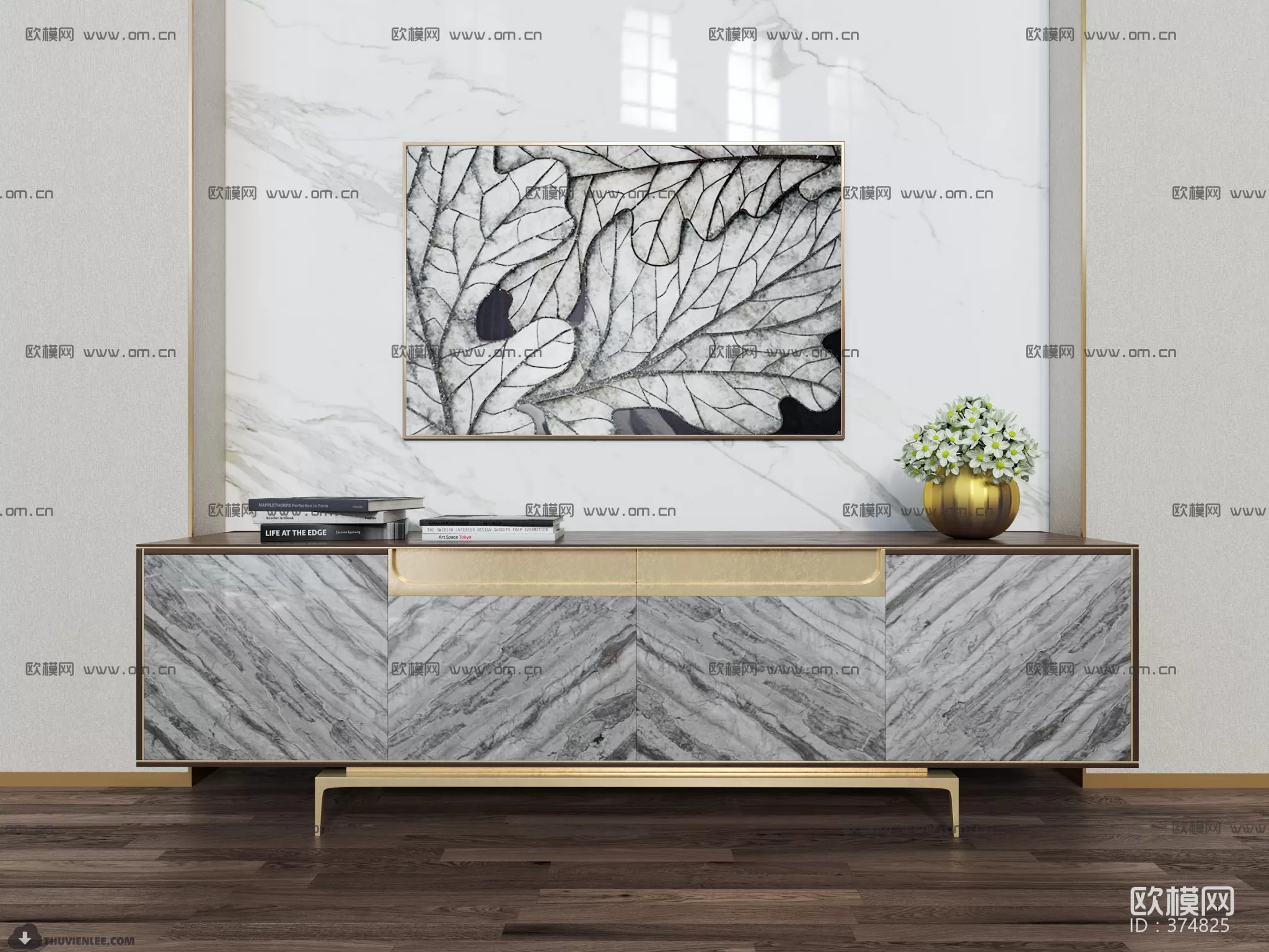 3DSKYFREE – TV SHELF 3DS MAX MODELS