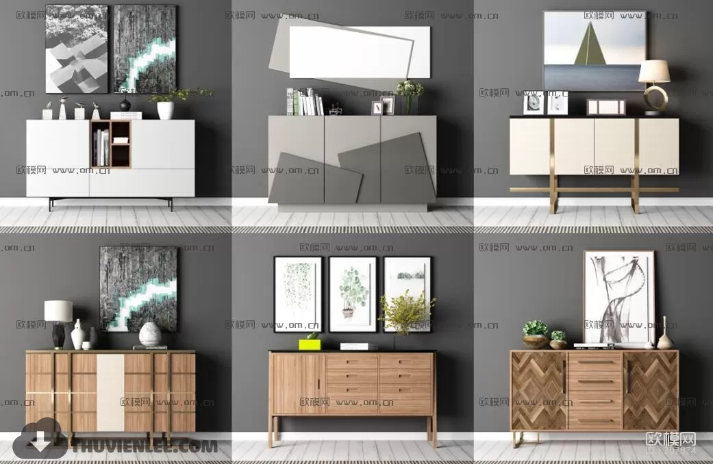 TV SHELF 3D MODELS