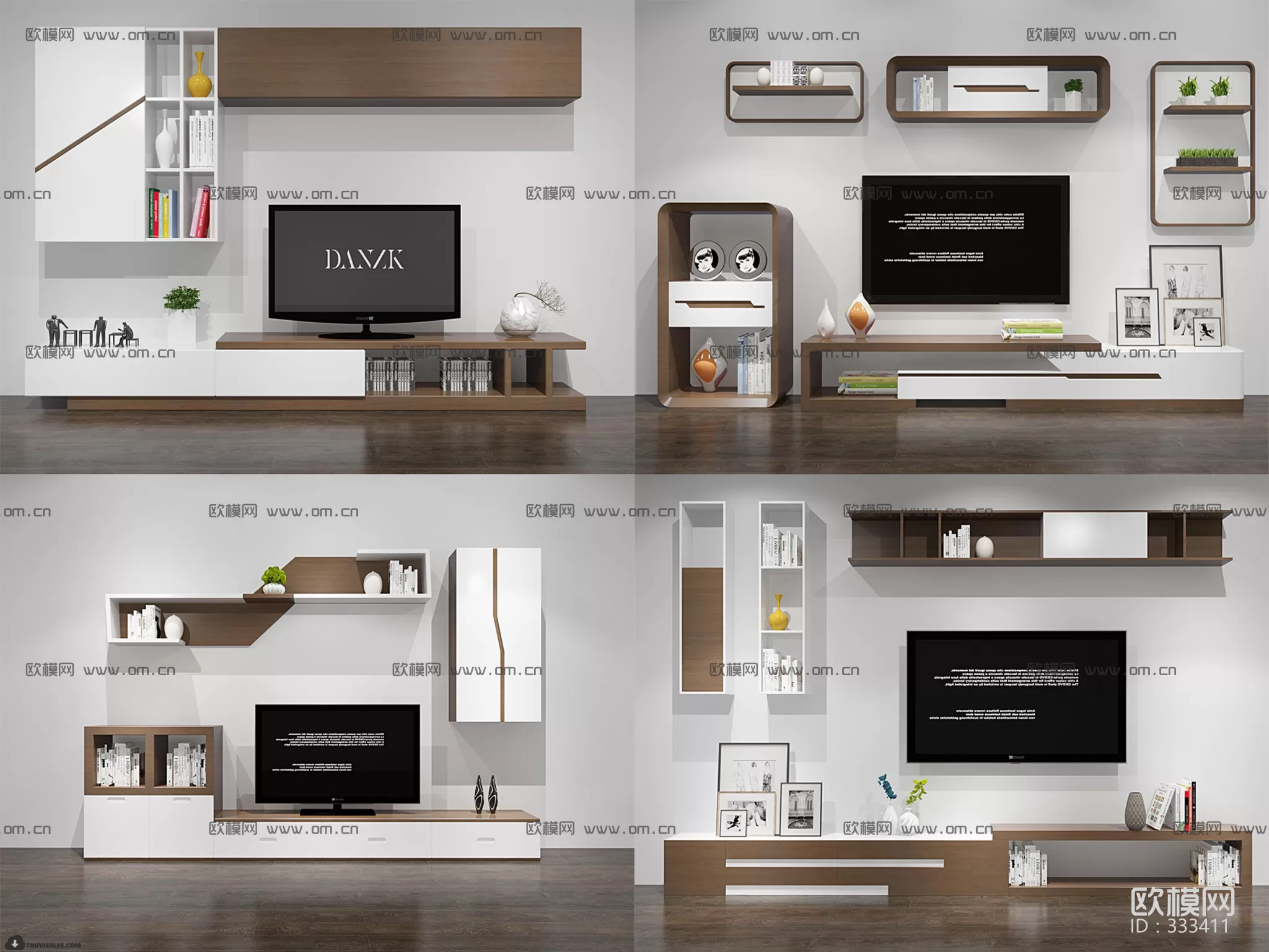 3DSKYFREE – TV SHELF 3DS MAX MODELS