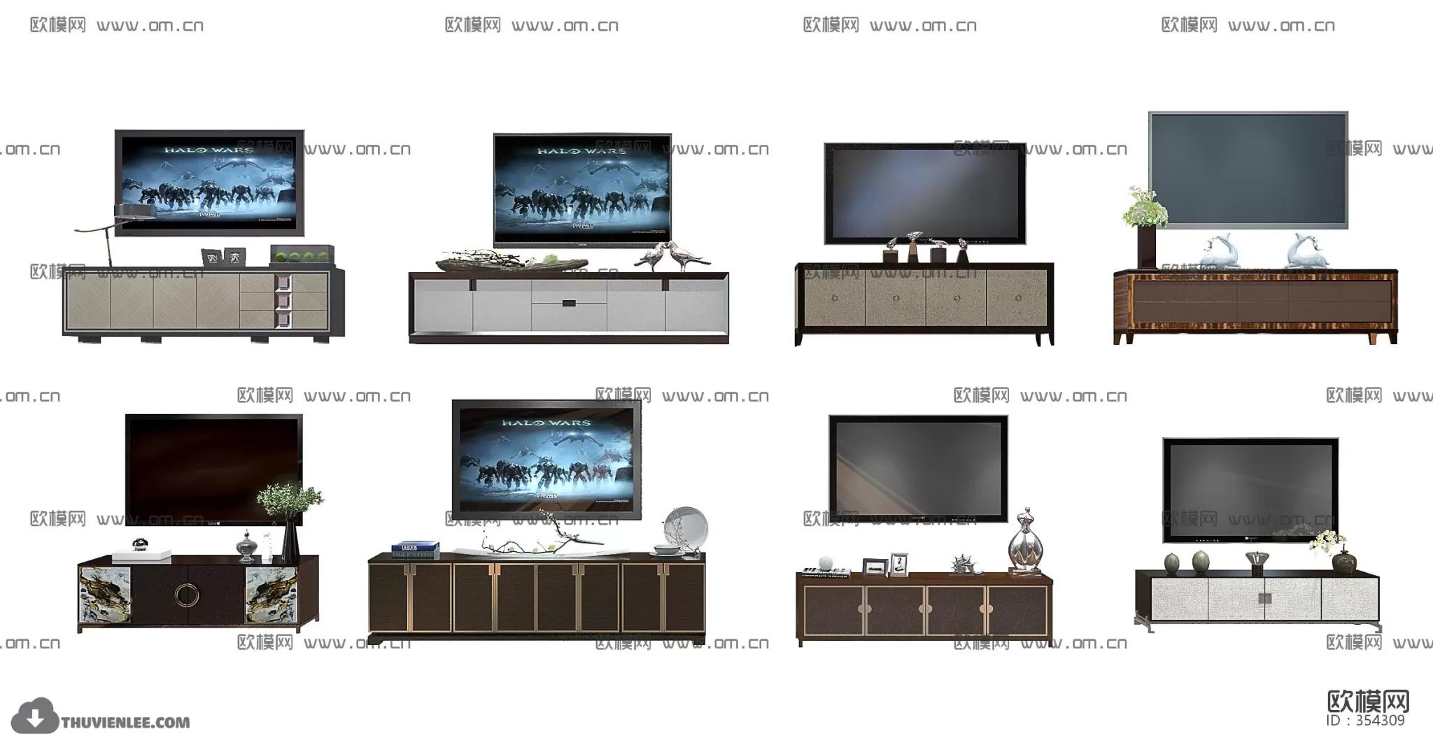 3DSKYFREE – TV SHELF 3DS MAX MODELS