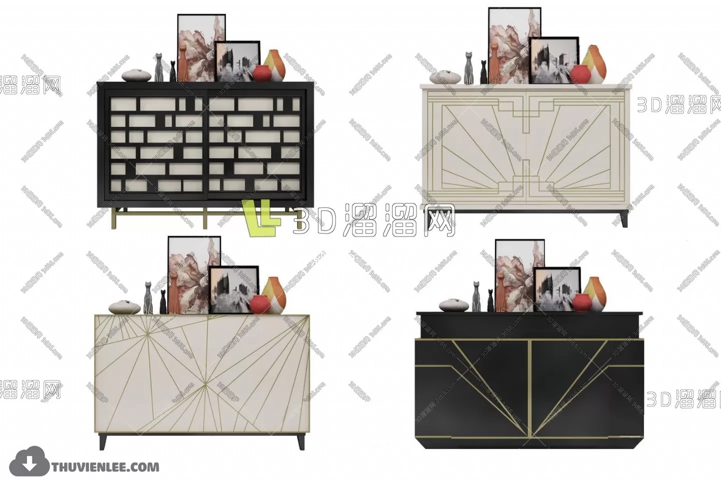 TV SHELF 3D MODELS