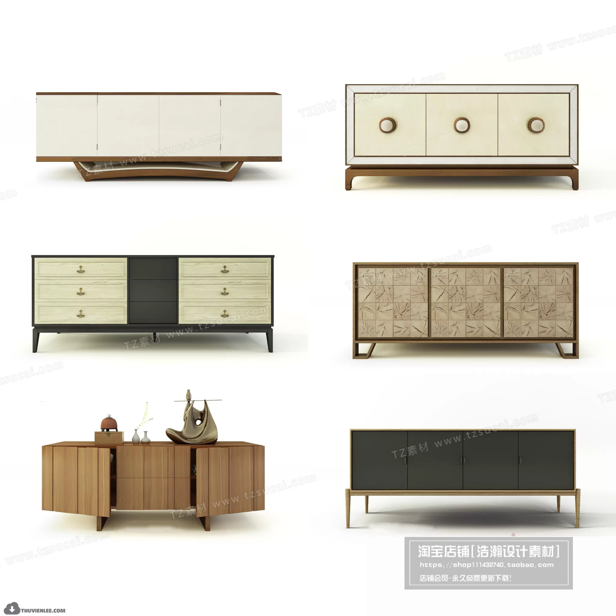 3DSKYFREE – TV SHELF 3DS MAX MODELS