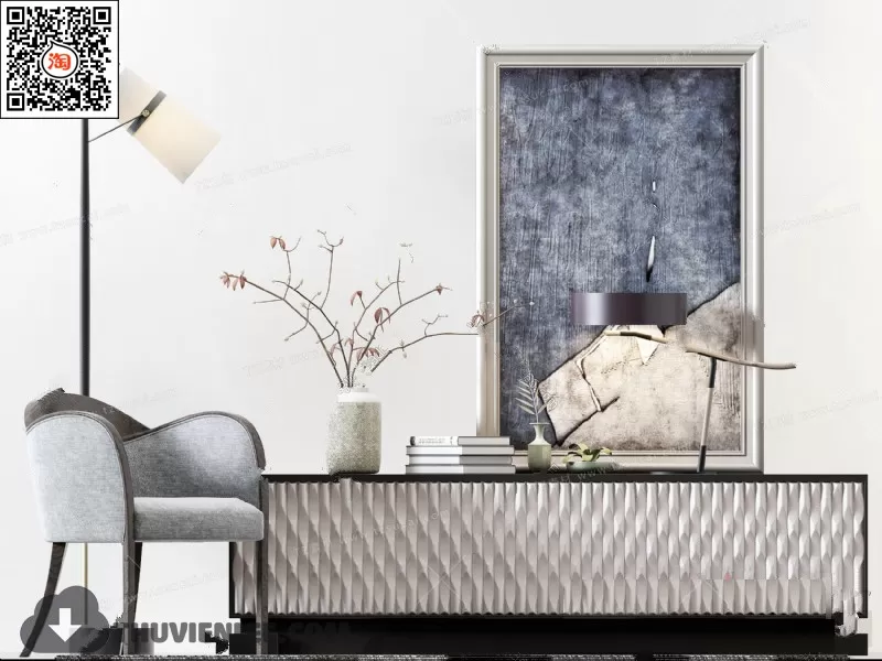 3DSKYFREE – TV SHELF 3DS MAX MODELS