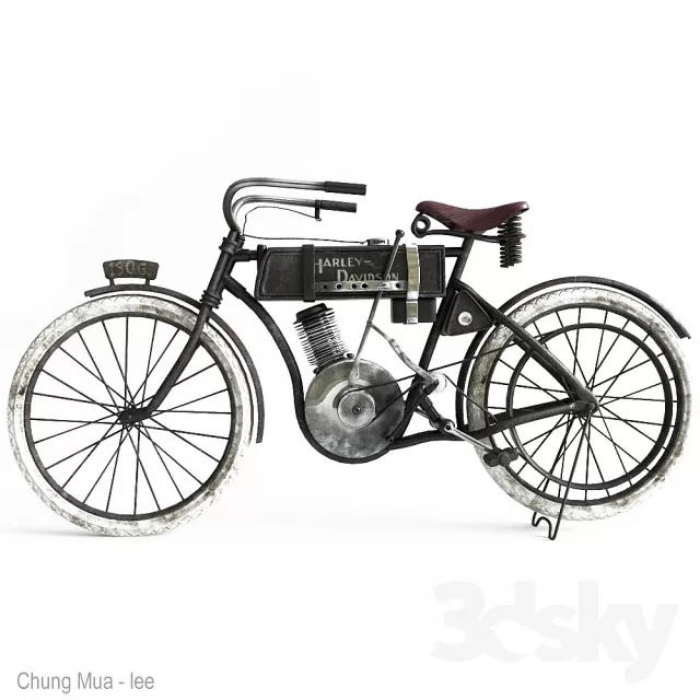 3DSKYFREE – VEHICLE - MOTORBIKE 3DS MAX MODELS