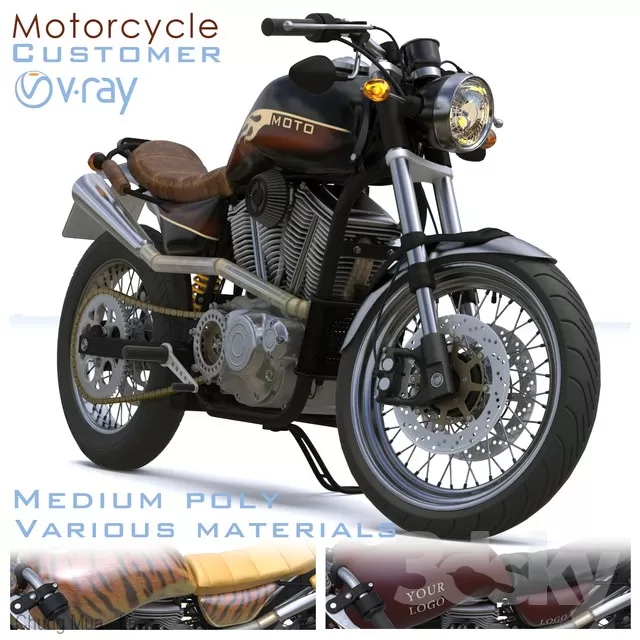 3DSKYFREE – VEHICLE - MOTORBIKE 3DS MAX MODELS