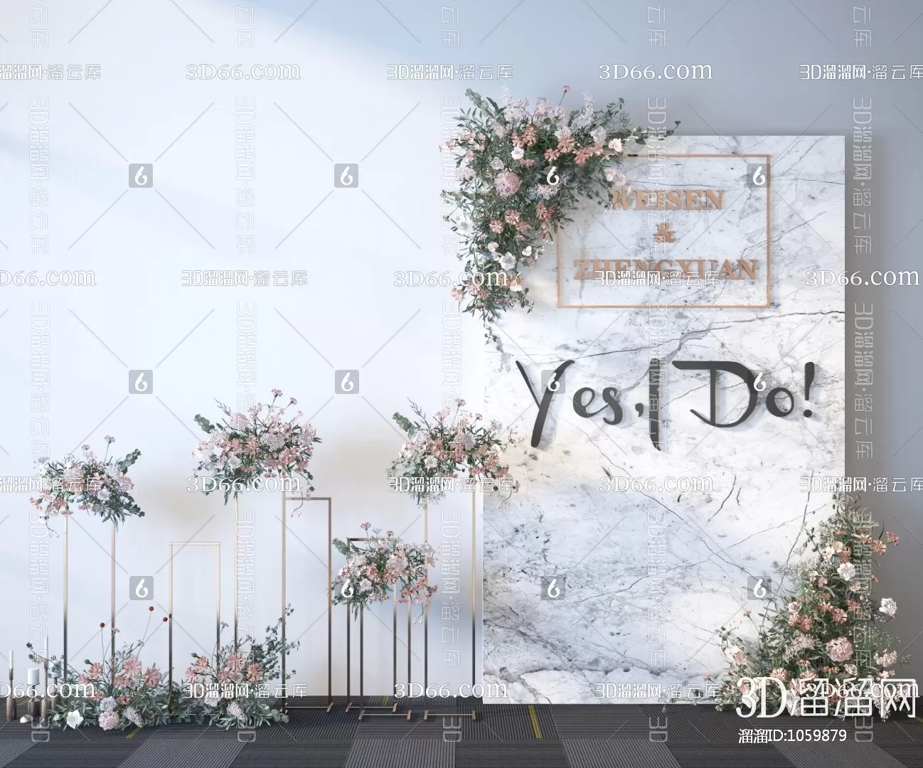 3DSKYFREE – WEDDING 3DS MAX MODELS