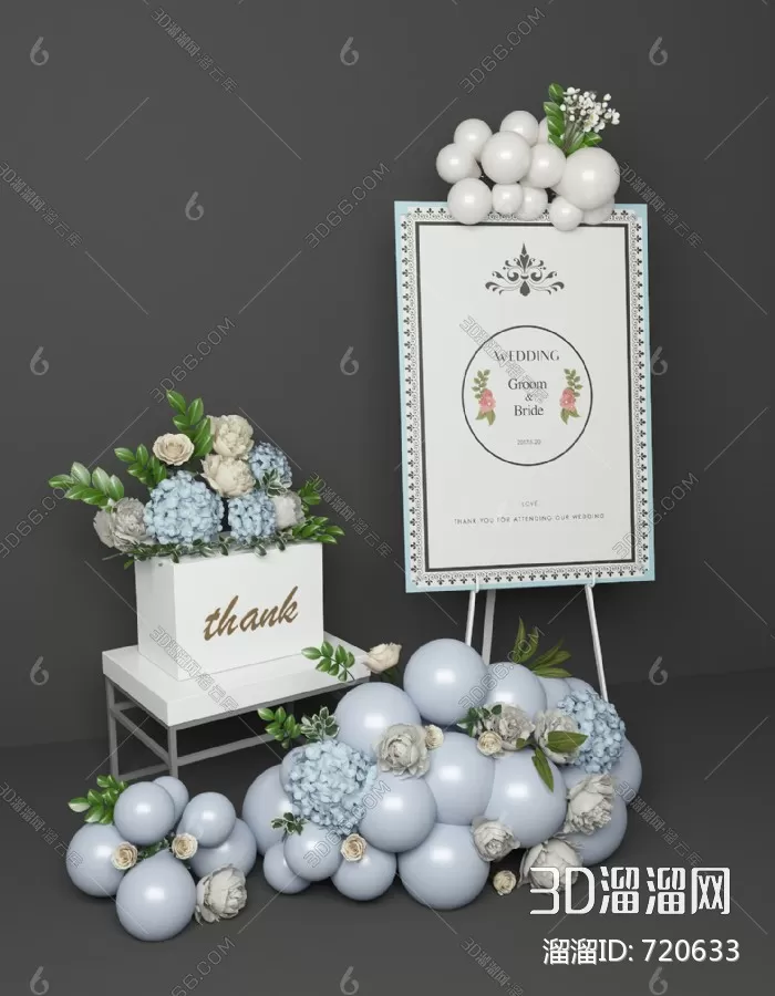 3DSKYFREE – WEDDING 3DS MAX MODELS