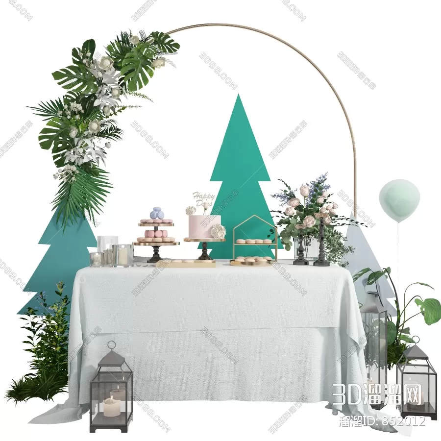 3DSKYFREE – WEDDING 3DS MAX MODELS