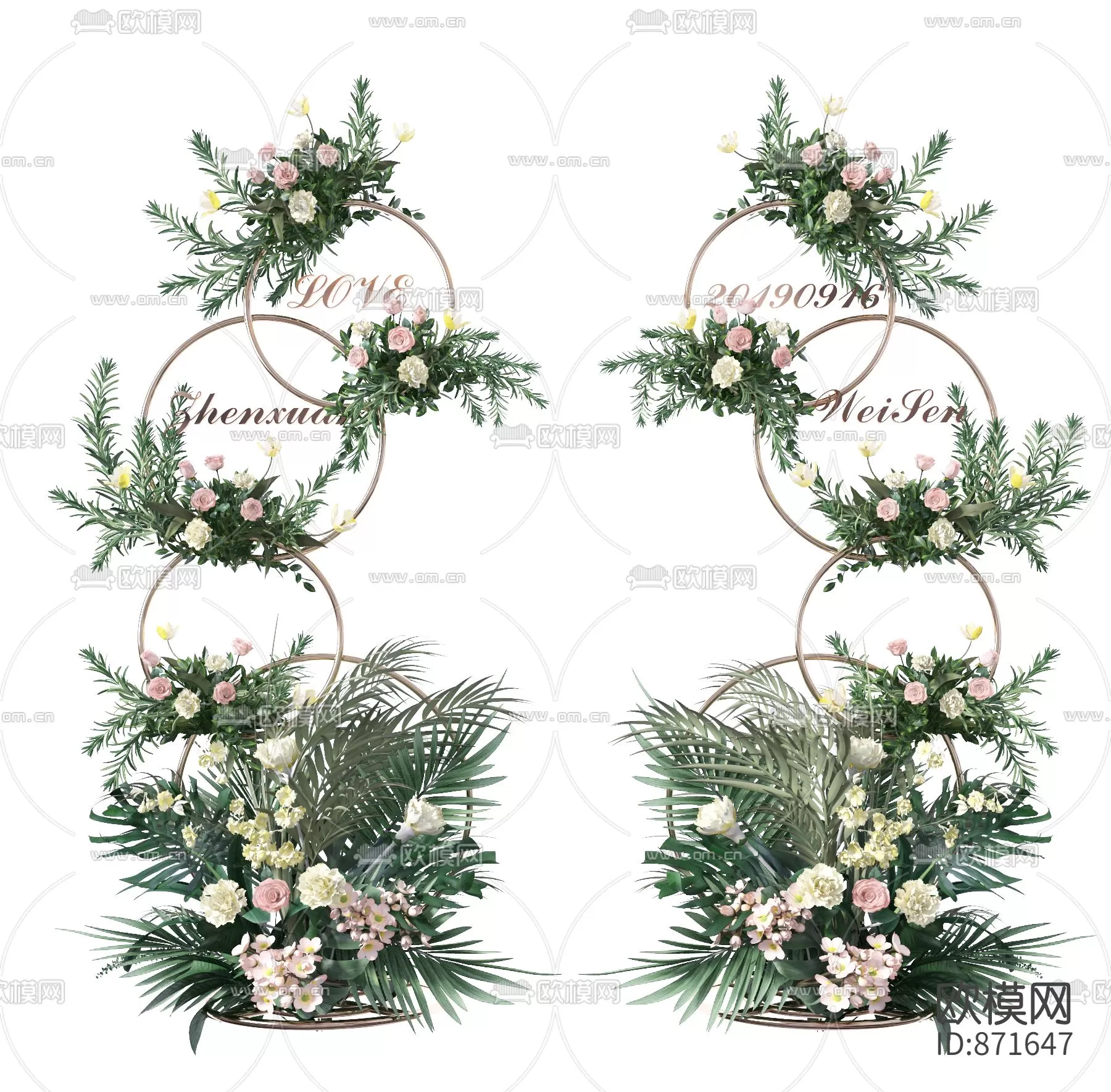 3DSKYFREE – WEDDING 3DS MAX MODELS