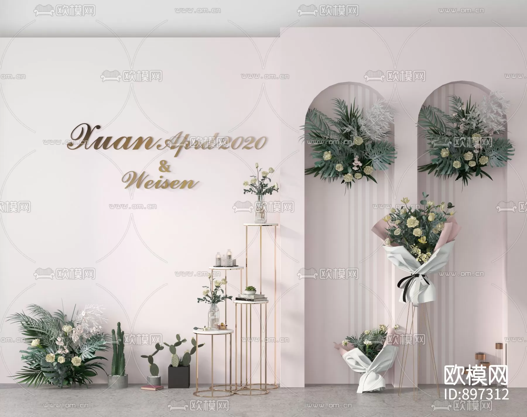 3DSKYFREE – WEDDING 3DS MAX MODELS