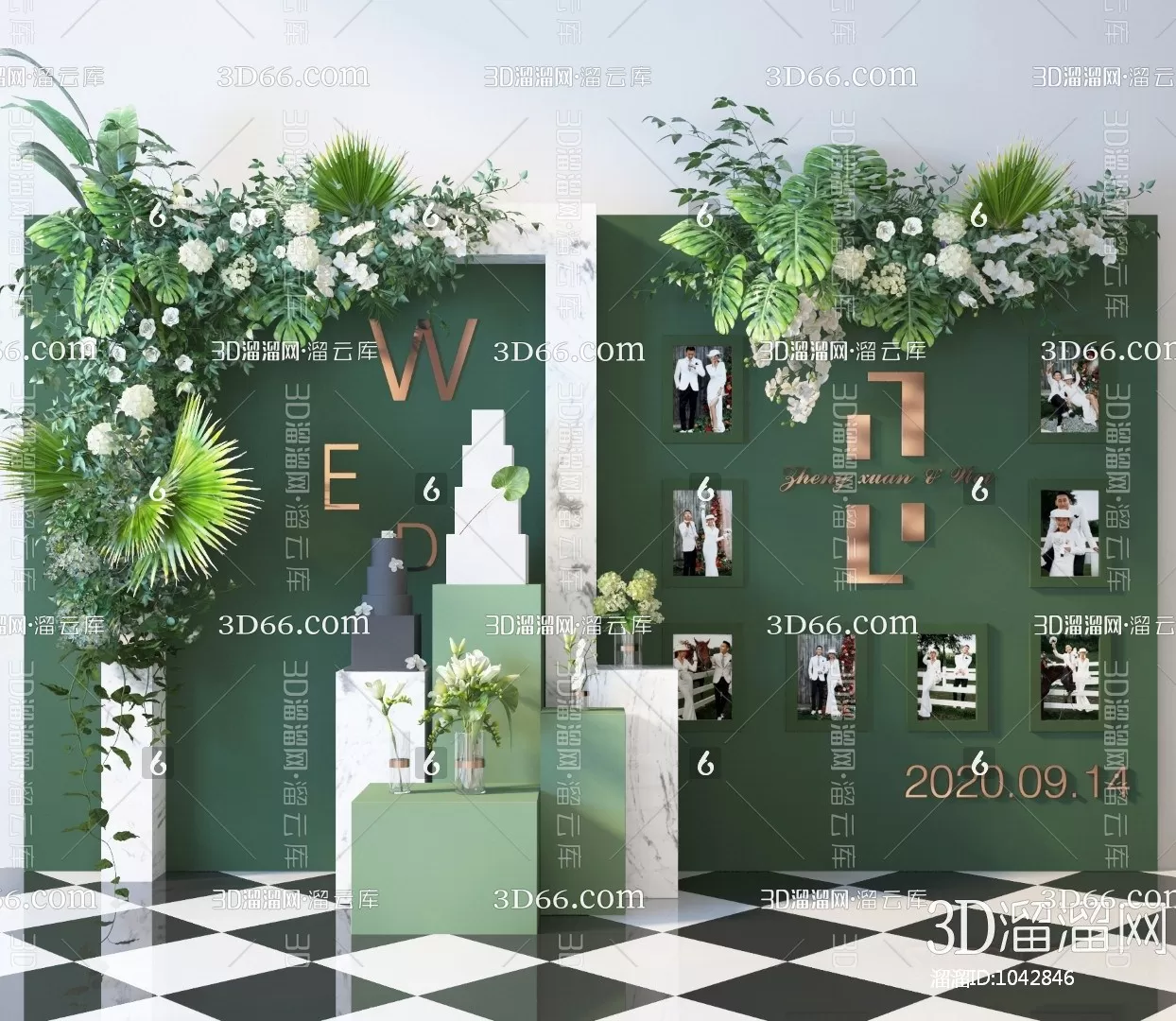 3DSKYFREE – WEDDING 3DS MAX MODELS