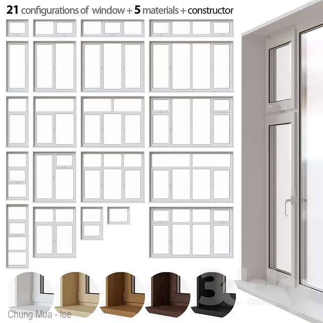 DECOR HELPER – WINDOW 3D MODELS – 37