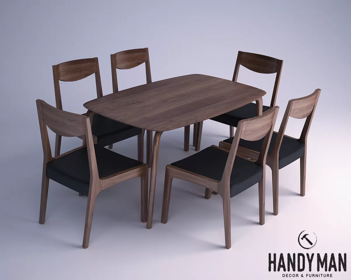 WOODEN FURNITURE 3D MODELS – 017