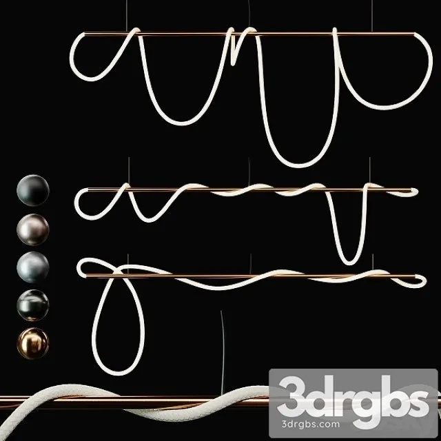 3Luke Lamp Pendant Light Tracer Bar 2 3D Model Free