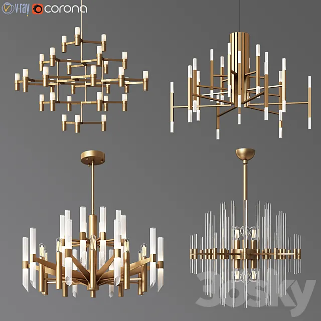 4 Celing Light Collection 05 3DModel