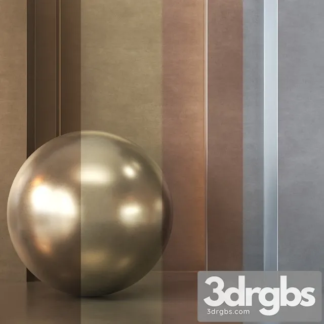 4 in 1 Metall Pack Textures 4K Seamless Vol 2 3D Model Free