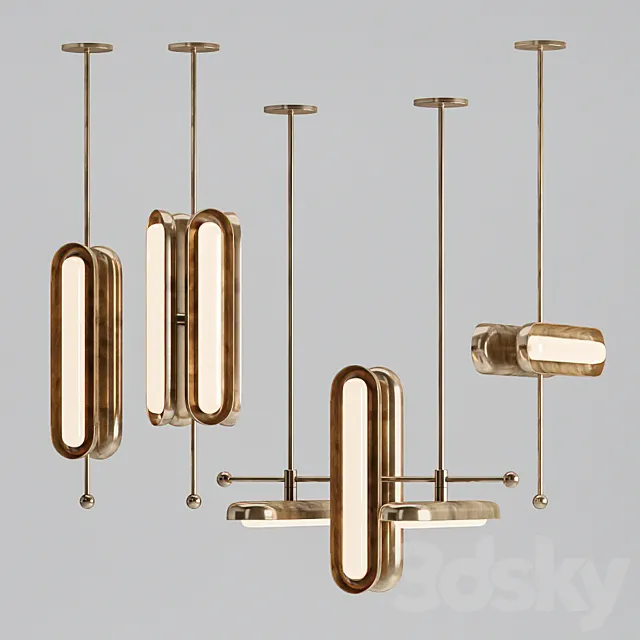 4 lamps Lampatron bind \ Apparatus Circuit 3D Model