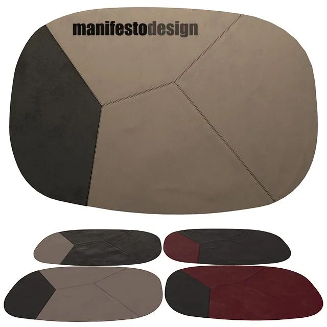 4 leather carpets Manifesto campa 3D Model