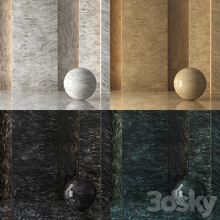 4 Marble 8K (Seamless - Tileable) DrCG No 80 3D Model Free