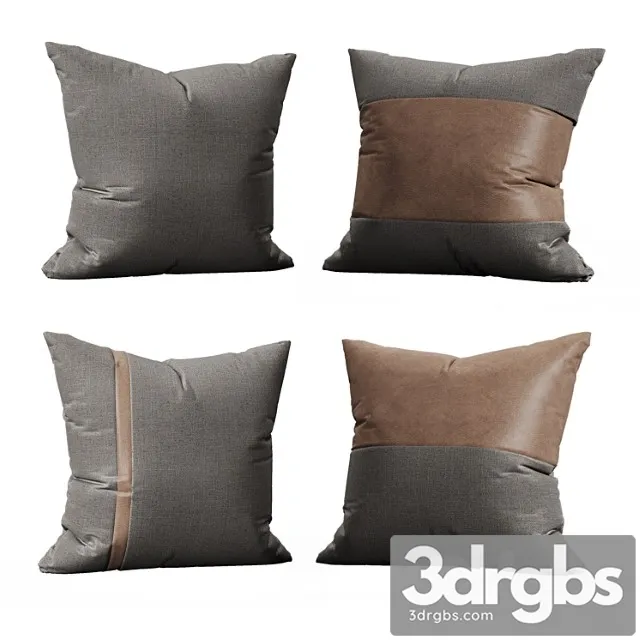 4 Modern Pillows 1 3D Model Free