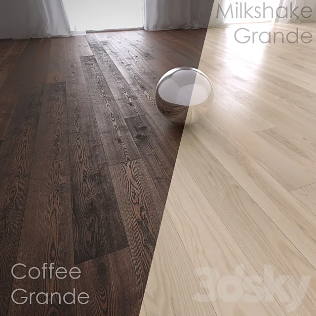 4 types of parquet. barlinek. collection Pure line part 2 (MultiTexture + FloorGenerator) 3DModel