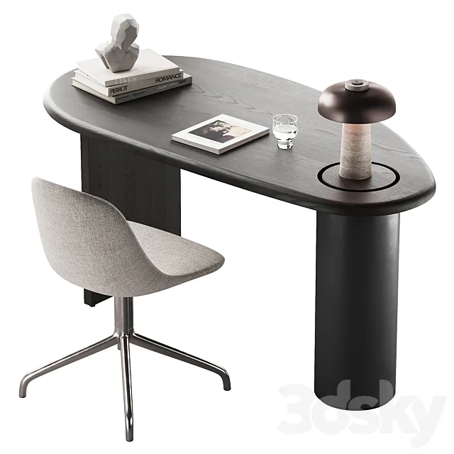 418 office furniture 22 workplace 07 Audo menu space The Eclipse Desk 01 3D Model