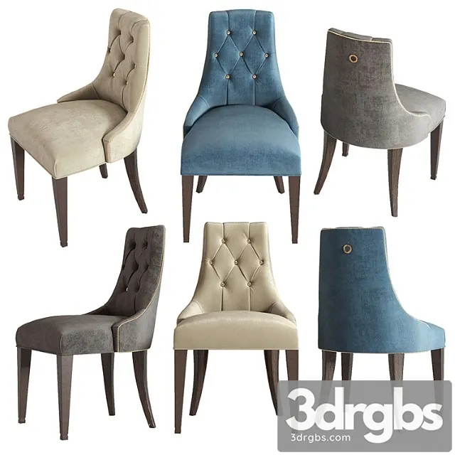 42-thomas pheasant - ritz dining chair 2 3D Model Free