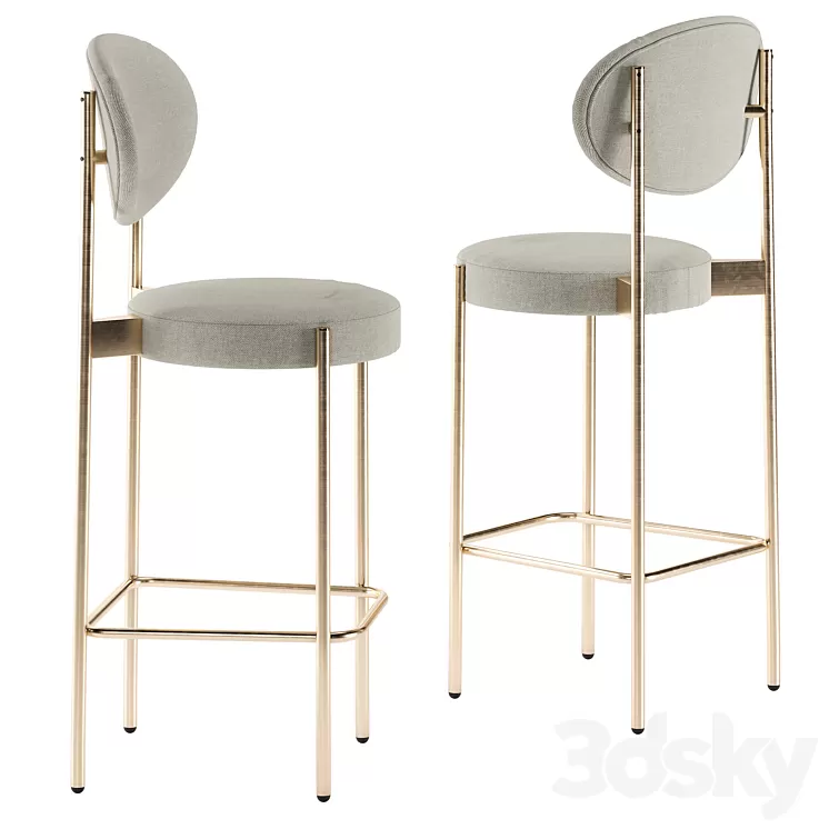 430 Barstool in Beige by Verner Panton (Cosmo ArbolCorner Design Wonder) 3D Model