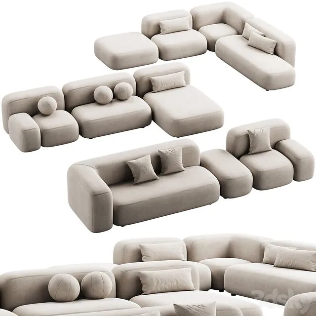 476 modular sofa ribbl by divan.ru 3D Model
